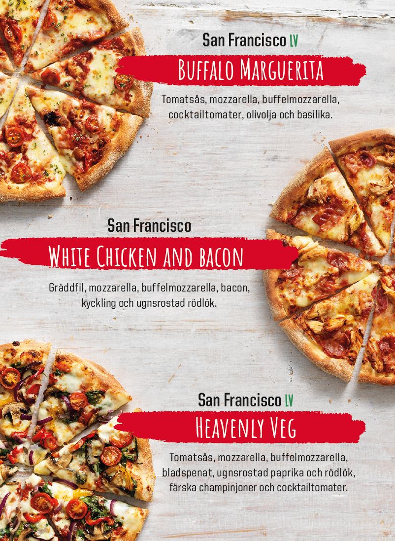 San Francisco Style Dough Pizza Hut Sverige